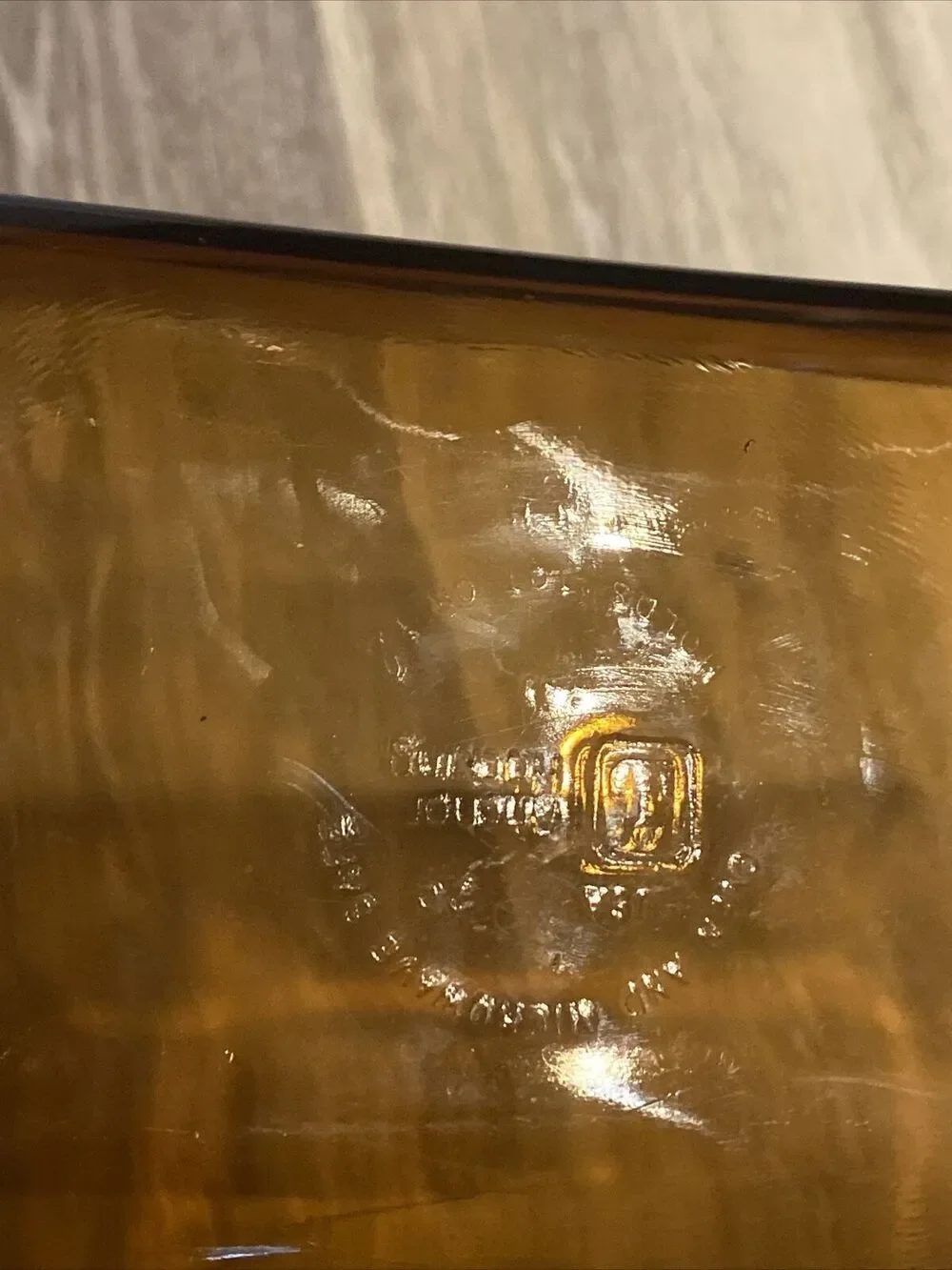 Vintage Anchor Hocking Bread Loaf Pan Amber 1 QT
